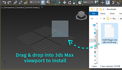 How to install Viz4D Plugin for 3ds Max