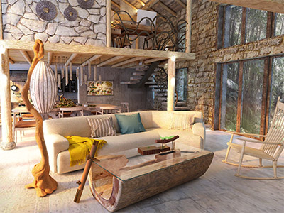 Homestay - Interactive 3D interior visualization on browser - Webgl